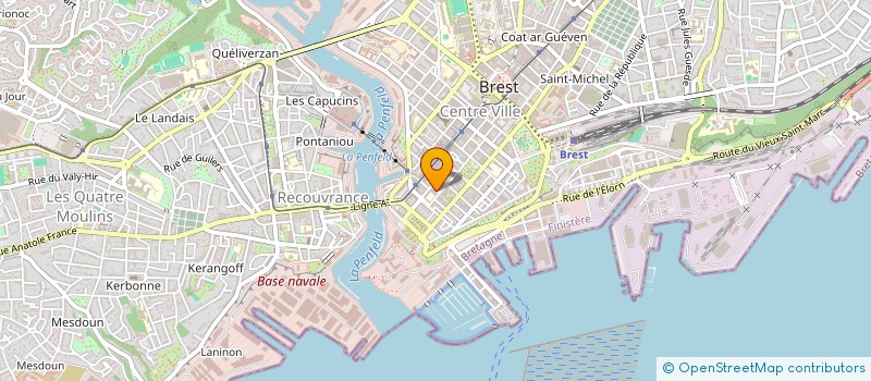 localisation de l'entreprise CIE ARMORICAINE DE GESTION à BREST