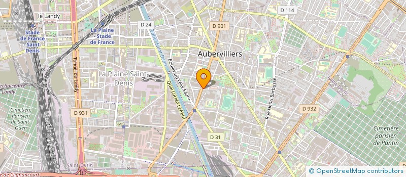 localisation de l'entreprise CIE ARSENIKA  AUBERVILLIERS