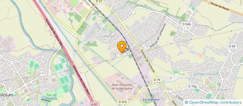localisation de l'entreprise CIE AUXILIAIRE SYSTEME INFORMATION à LABEGE