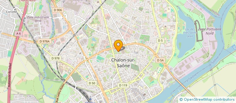 localisation de l'entreprise CIE AZALEE à CHALON-SUR-SAONE