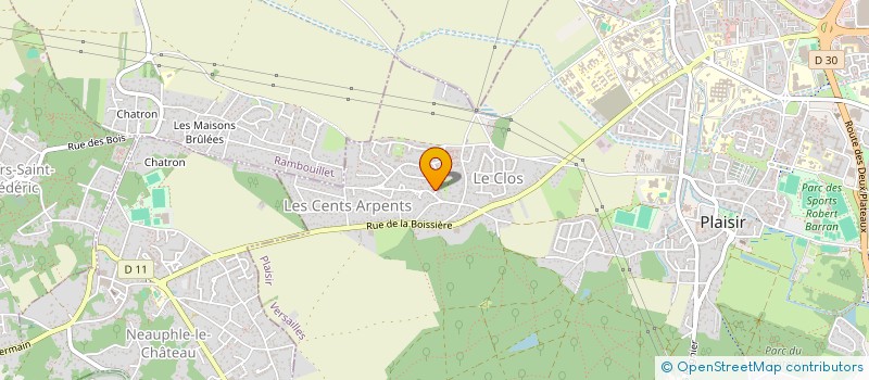 localisation de l'entreprise CIE BAT à PLAISIR