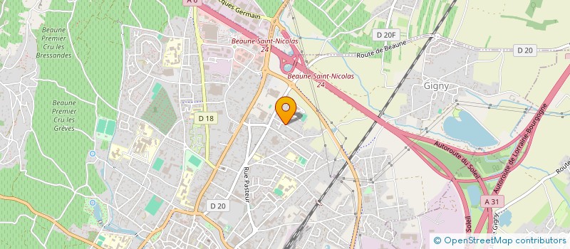 localisation de l'entreprise CIE BEAUNOISE DE TIR A L'ARC à BEAUNE