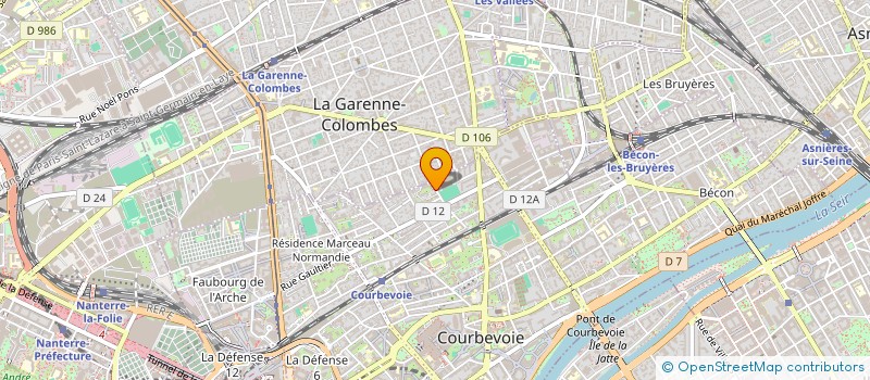 localisation de l'entreprise CIE BELLADONE à COURBEVOIE