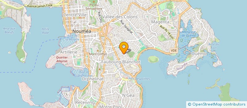 localisation de l'entreprise CIE CARAVANE SPOUTNIK à NOUMEA