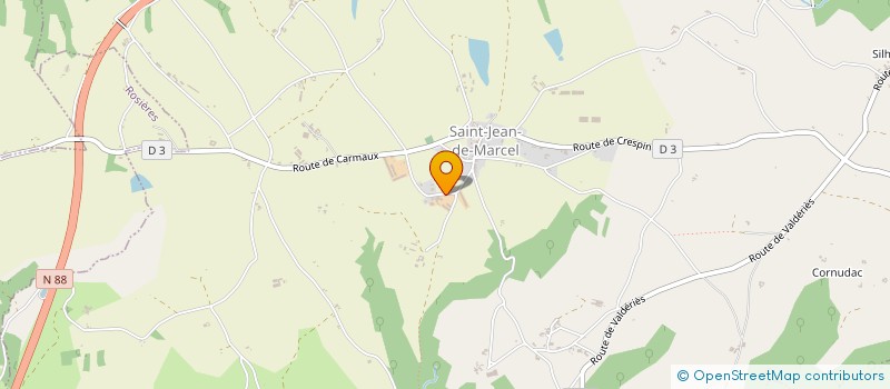 localisation de l'entreprise CIE CIRQUE PAILLETTES  SAINT-JEAN-DE-MARCEL