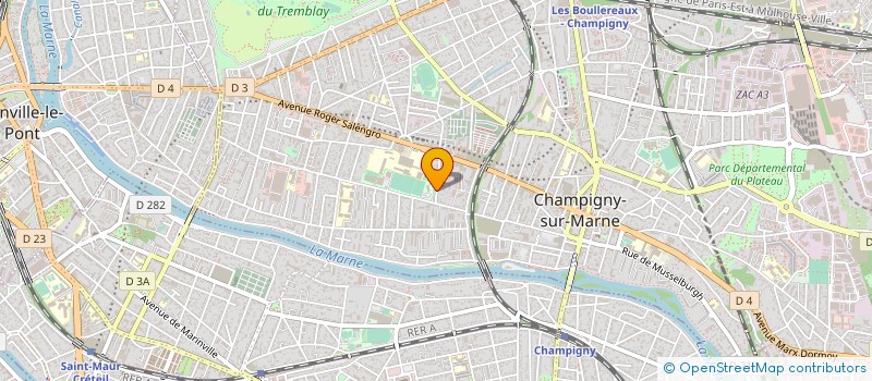 localisation de l'entreprise CIE CLAIR DE LUNE à CHAMPIGNY-SUR-MARNE