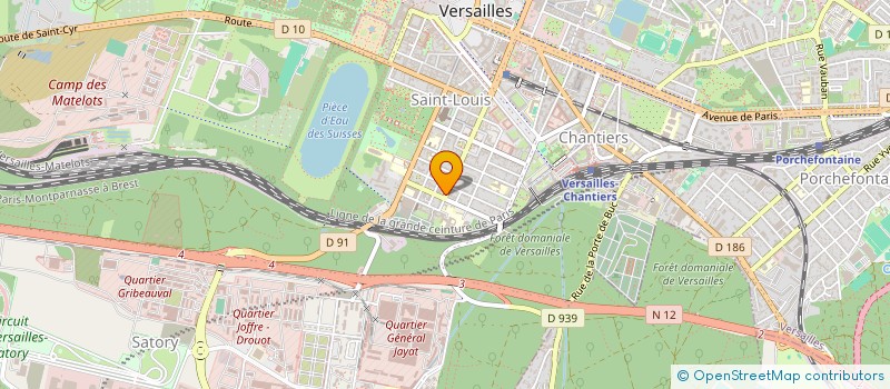 localisation de l'entreprise CIE COMMERCE ET RENOVATION IMMOBILIERE à VERSAILLES