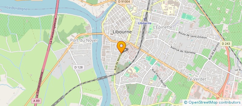 localisation de l'entreprise CIE CONT'EN L'AIR  LIBOURNE