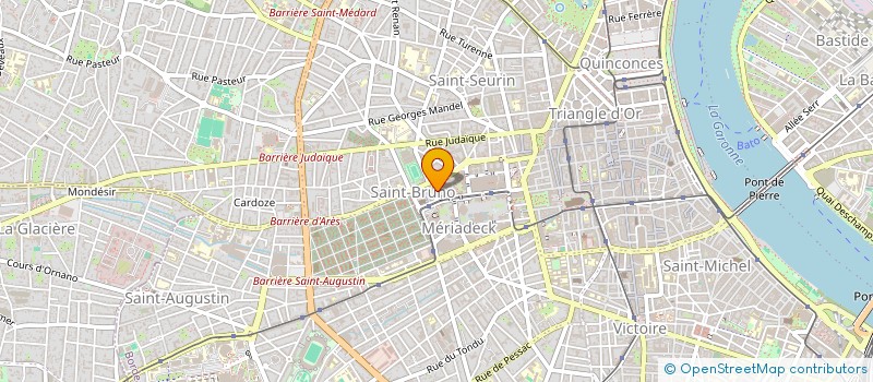 localisation de l'entreprise CIE D'AMENAGEMENT RURAL D'AQUITAINE à BORDEAUX