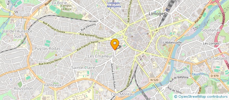 localisation de l'entreprise CIE D'EXPERTS JUDICIAIRES PRES LA COUR APPEL DE LIMOGES ET LE TRIBUNAL ADMINISTRATIF DU RESSORT à LIMOGES
