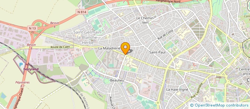 localisation de l'entreprise CIE D'INVESTISSEMENTS DANS LA DISTRIBUTI à CAEN