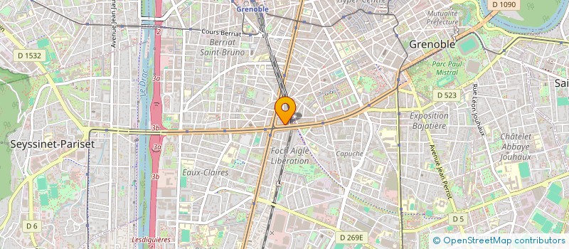 localisation de l'entreprise CIE DAUPHINOISE DE TRANSACTIONS à GRENOBLE