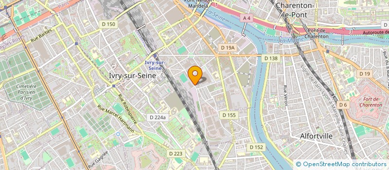 localisation de l'entreprise CIE DE-CHAINEE à IVRY-SUR-SEINE