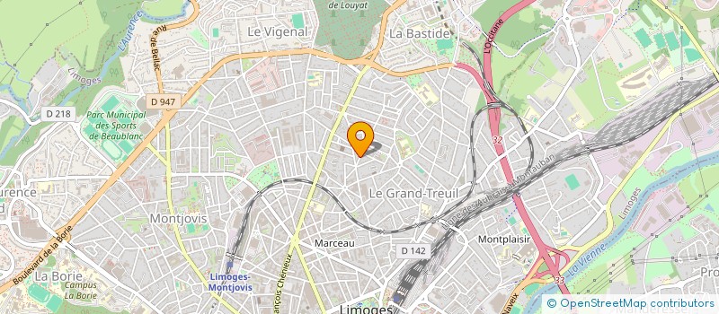 localisation de l'entreprise CIE DE L'ABAT-JOUR à LIMOGES