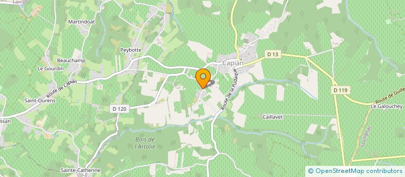 localisation de l'entreprise CIE DE L'IMPOSSIBLE  CAPIAN