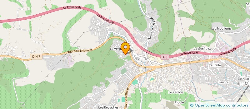 localisation de l'entreprise CIE DE THEATRE ESSQUISS'MOTS  LE LUC