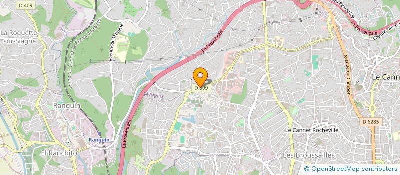 localisation de l'entreprise CIE DE TRNSPORTS ET DE LEVAGE  MOUGINS