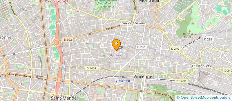 localisation de l'entreprise CIE DES OBJETS ERODES à MONTREUIL