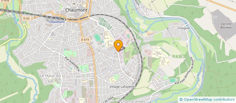 localisation de l'entreprise CIE DES ORGANISMES SOCIAUX à CHAUMONT