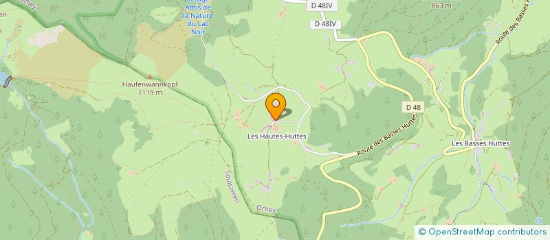 localisation de l'entreprise CIE DES REGAINS-SPECTACLES VIVANTS EN MILIEU RURAL  ORBEY