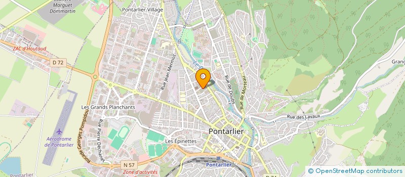 localisation de l'entreprise CIE DES SAPEURS POMPIERS  PONTARLIER