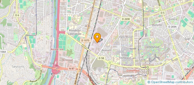 localisation de l'entreprise CIE DEUX ALPES NEYRPIC NEYRTEC  GRENOBLE