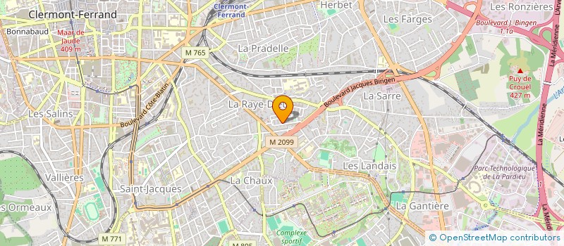 localisation de l'entreprise CIE DU BOSCO  CLERMONT-FERRAND