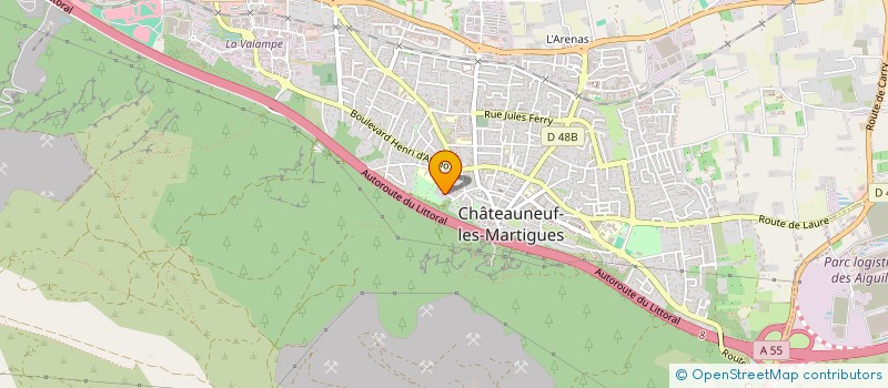 localisation de l'entreprise CIE DU THEATRE DES APPRENTIS COMEDIENS  CHATEAUNEUF-LES-MARTIGUES