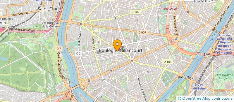 localisation de l'entreprise CIE EDITION MAGAZINES SPECIALISES  BOULOGNE-BILLANCOURT
