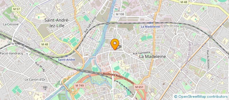 localisation de l'entreprise CIE ENJEU MAJEUR à LA MADELEINE