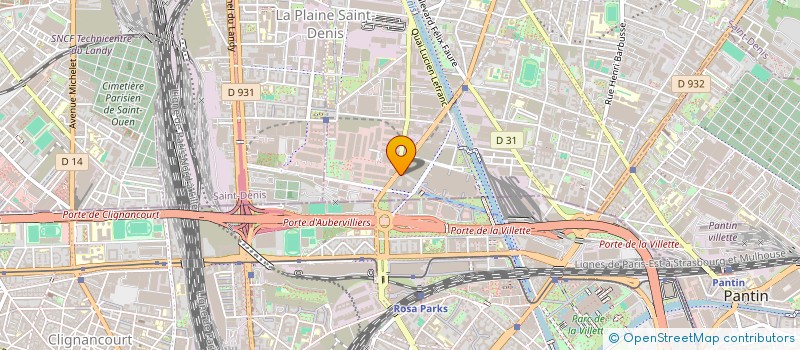 localisation de l'entreprise CIE EQUIPEMENT COMMERCE D'AUBERVILLIERS à AUBERVILLIERS