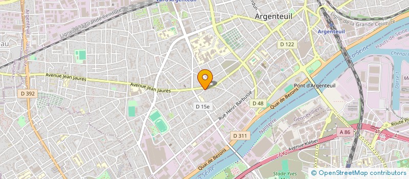 localisation de l'entreprise CIE EQUIPEMENT ENTREPRISE à ARGENTEUIL