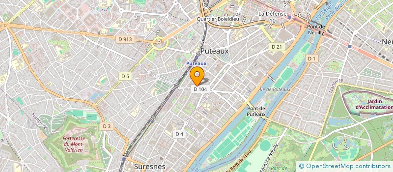 localisation de l'entreprise CIE ETUDE TRAVAUX ENTRETIEN à PUTEAUX