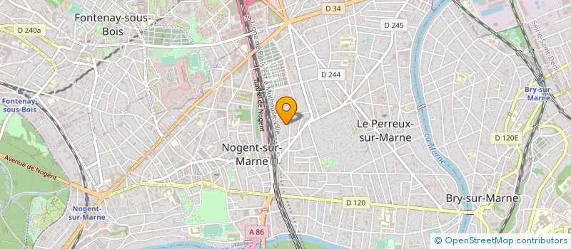 localisation de l'entreprise CIE ETUDES ET REALISATION TECHNIQUES 94 à LE PERREUX-SUR-MARNE