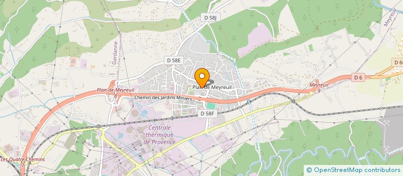 localisation de l'entreprise CIE ETUDES REALISATIONS TRAVAUX à MEYREUIL