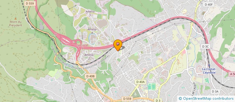localisation de l'entreprise CIE EUR D'INDUSTRIE ( C.E.I. ) à LA CIOTAT