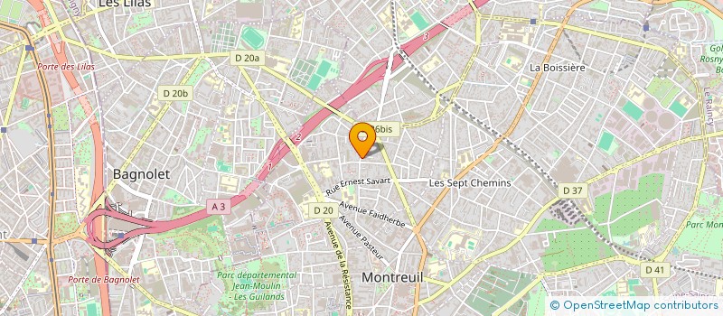 localisation de l'entreprise CIE EUR SERVICE ET ENTRETIEN ET BATIMENT à MONTREUIL