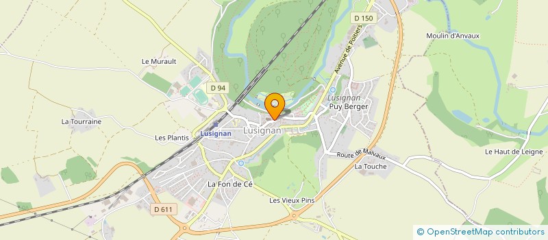 localisation de l'entreprise CIE EUROP DE DIFFUSION INDUSTRIELLE CEDI à LUSIGNAN