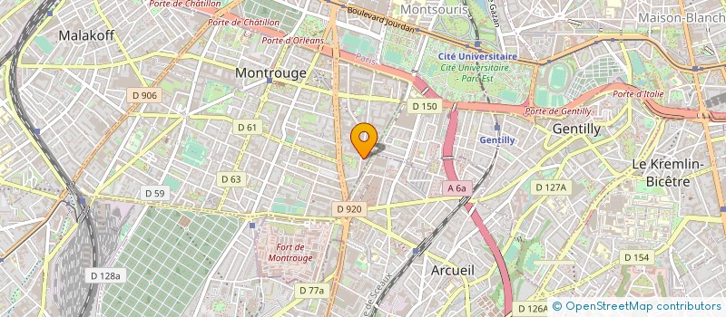 localisation de l'entreprise CIE EUROPEENNE SYSTEMES TELEMA à MONTROUGE