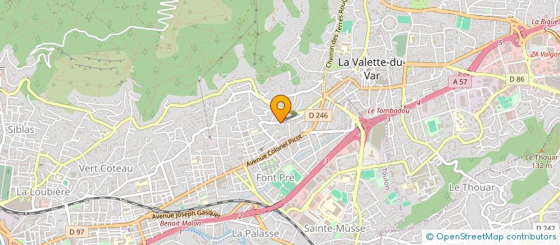 localisation de l'entreprise CIE EUROPEENNE TELECOMMU ET ELECTRICITE à TOULON