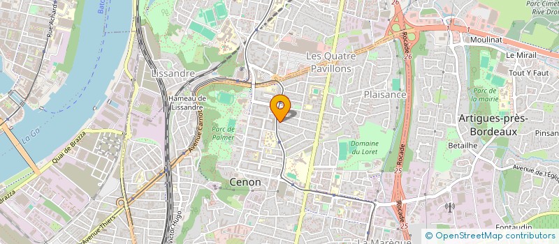 localisation de l'entreprise CIE EXPERTISE COMPTABLE DU SUD OUEST à BORDEAUX