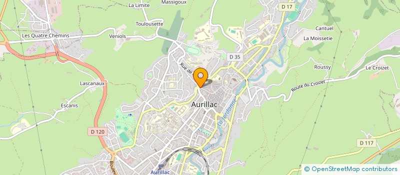 localisation de l'entreprise CIE EXPERTS PRES COUR APPEL RIOM à AURILLAC