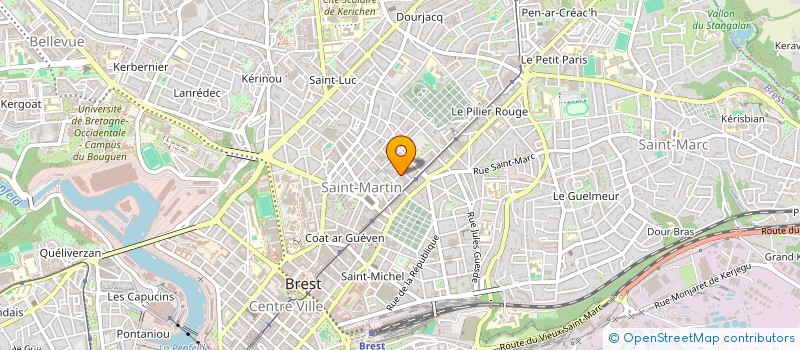 localisation de l'entreprise CIE FALTAZI à BREST