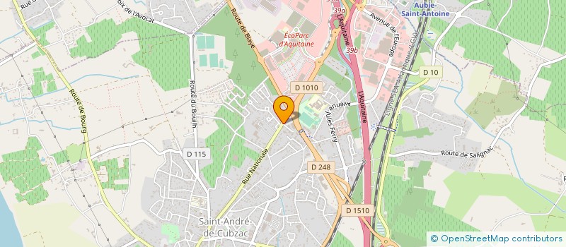 localisation de l'entreprise CIE FAMILLE LESGOURGUES à SAINT-ANDRE-DE-CUBZAC