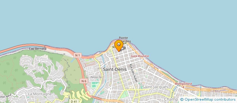 localisation de l'entreprise CIE FIDUCI REUNI CABIN GUENEAU à SAINT-DENIS