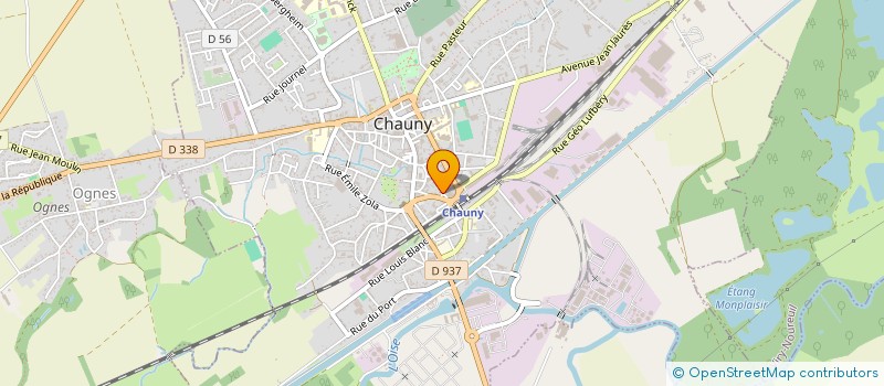 localisation de l'entreprise CIE FIDUCIAIRE GESTION PICARDE à CHAUNY