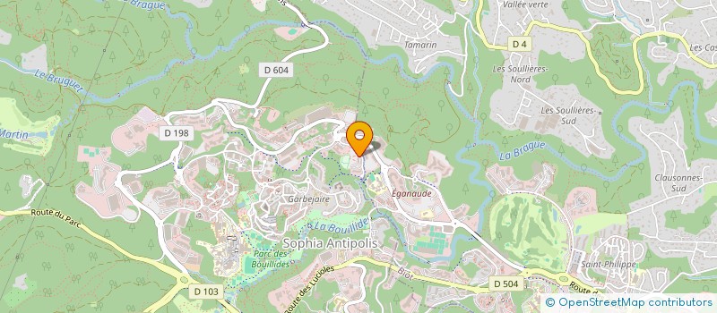 localisation de l'entreprise CIE FIDUCIAIRE INFORM EUROP ET FINANCIAI à VALBONNE