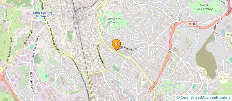 localisation de l'entreprise CIE FINAN MANUFRANCE COFIFRANC  SAINT-ETIENNE