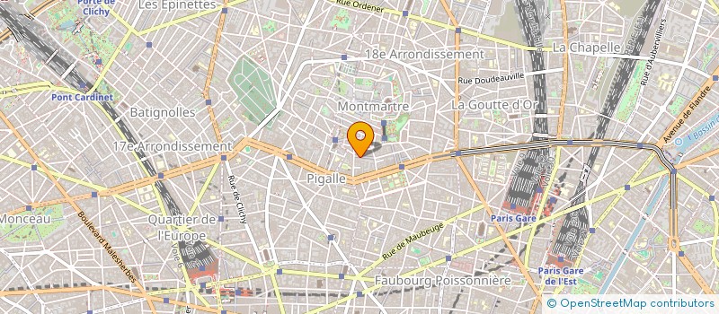 localisation de l'entreprise CIE FINANC NORD IMMOB COMMER HOTELLERIE à PARIS