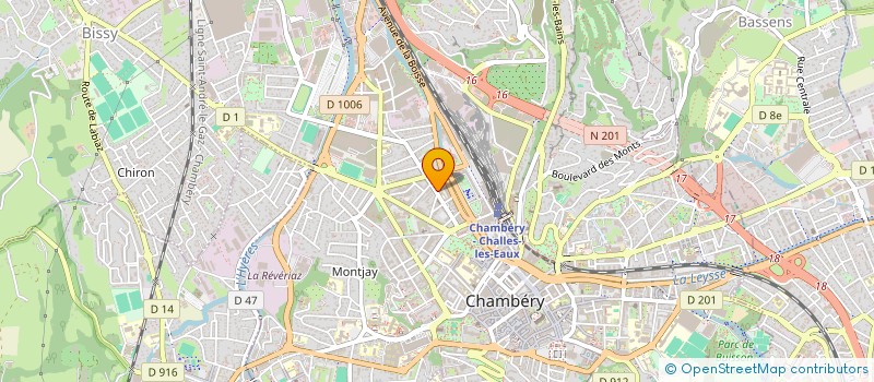 localisation de l'entreprise CIE FINANCIERE DES 2 SAVOIES à CHAMBERY